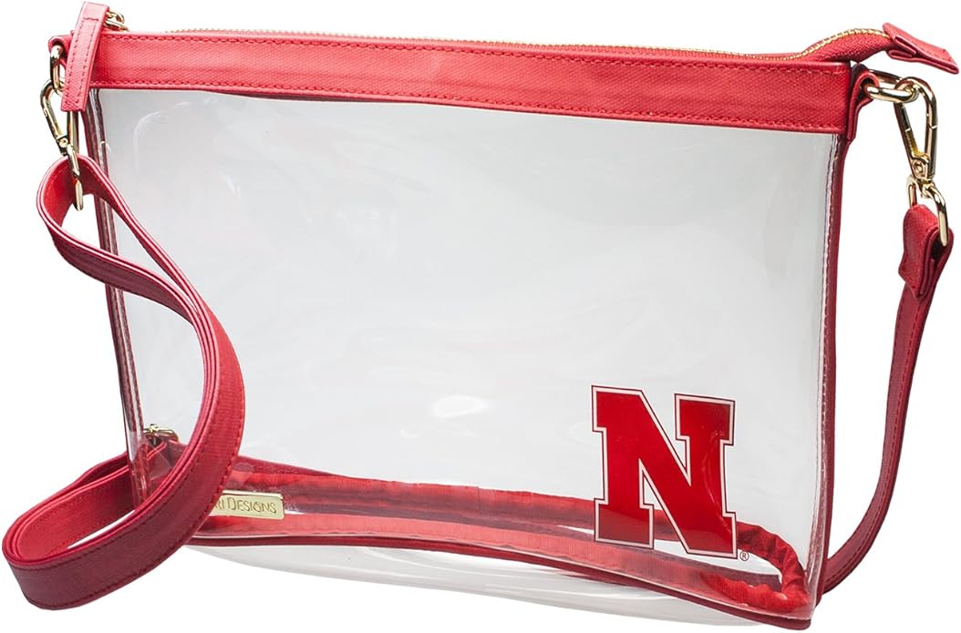 Capri Designs Clear Large Crossbody Bag, Stadium Approved