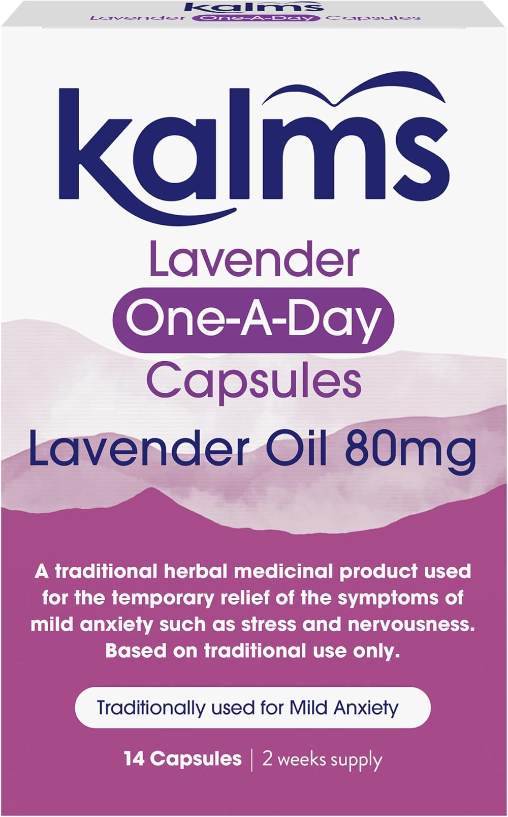 Kalms Lavender One-a-day 14 capsules Traditional Herbal Medicinal Product
