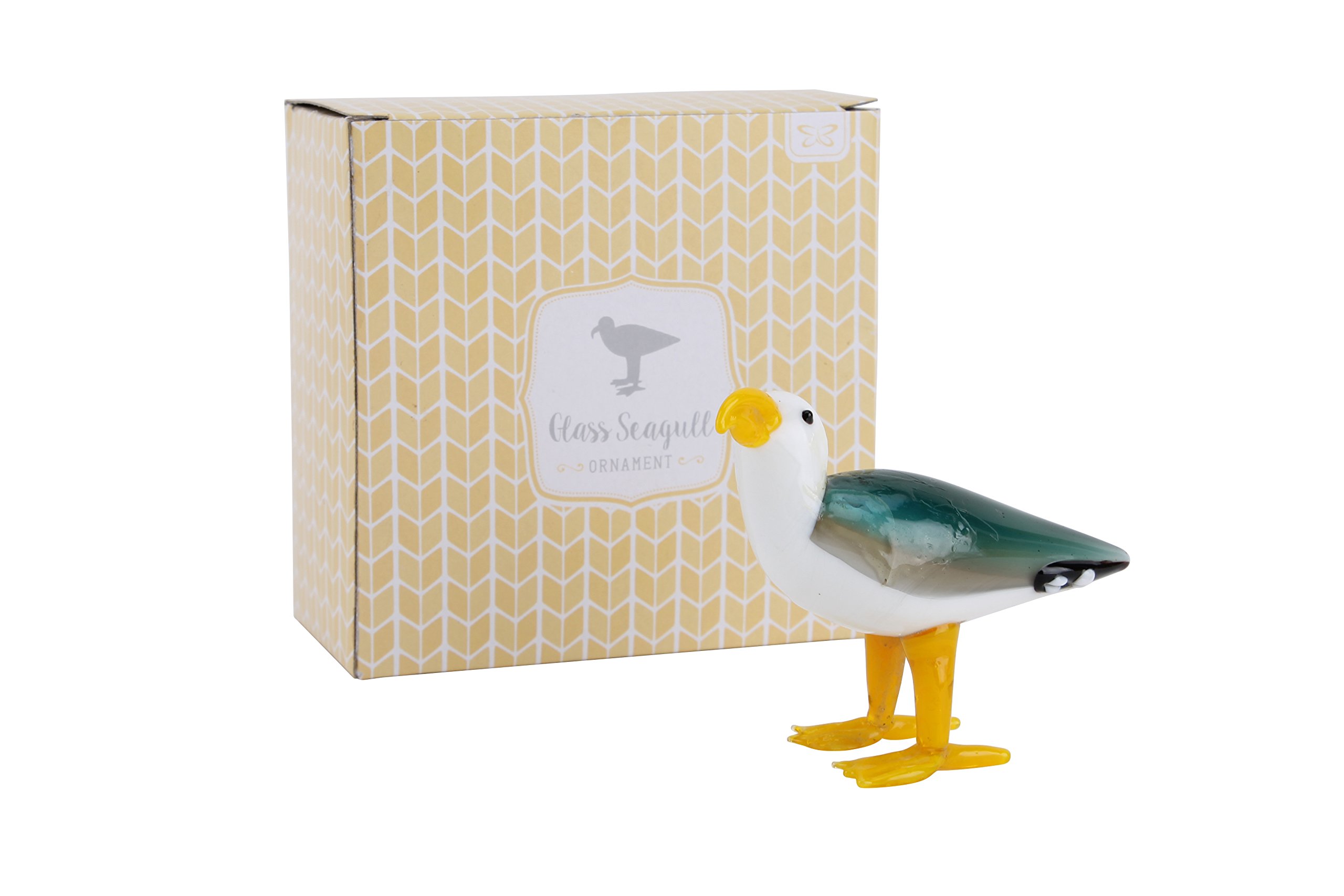 Ornamental Glass Seagull | from CGB Giftware's Artisan Glass Collection | Collectable | Gift Box | Ornament | Bird | AX491