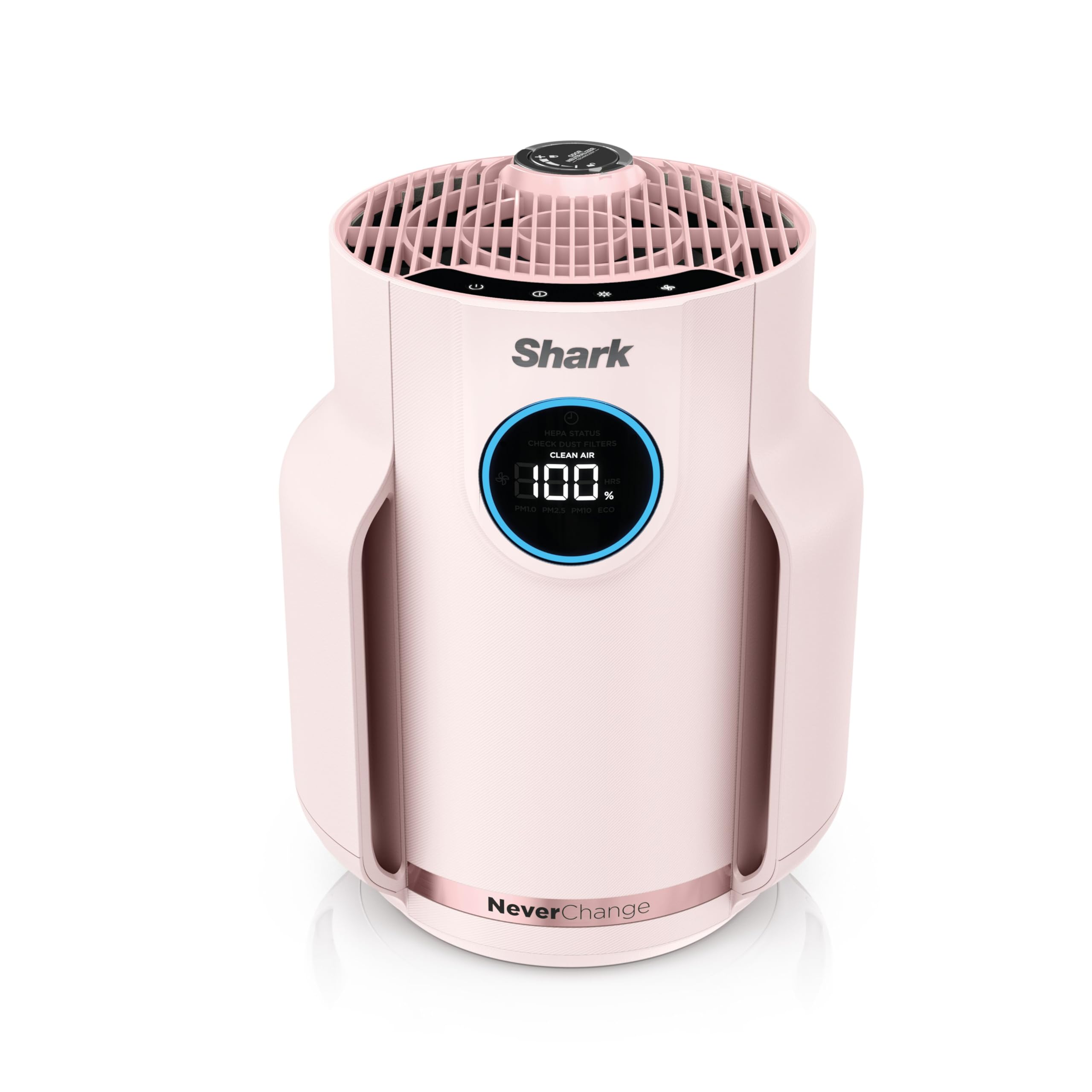 Shark Air Purifier for Home, NeverChange Compact Pro, for Bedroom, Nursery, Home Office, Dorm, HEPA-Exceeding Filter, Captures Pollutants, Pet Dander, Dust, Odor, Smoke, and More, HP072PK, Quartz Image
