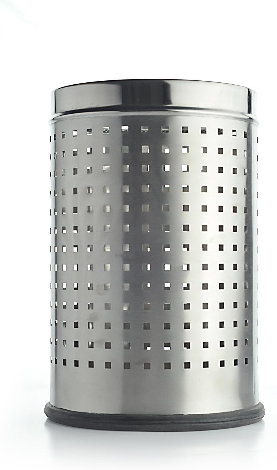 HMSTEELS Stainless steel Open Bin Hamper Square Perforation 10ltr(20.5 * 31cm)