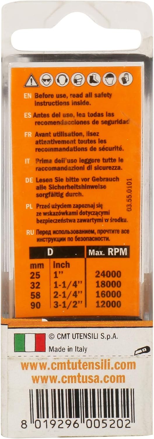 CMT Orange Tools 192.082.11 - Strawberry Helical Z2 neg. D 8 x 42 x 90 HWM DX, 8 mm x 42 mm - Image 3