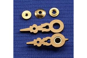 JSORM Wood Cuckoo Clock Hands Replacement Parts Kit Fits Regula Movements for 60 mm or 2 1/4" Dial with Nuts