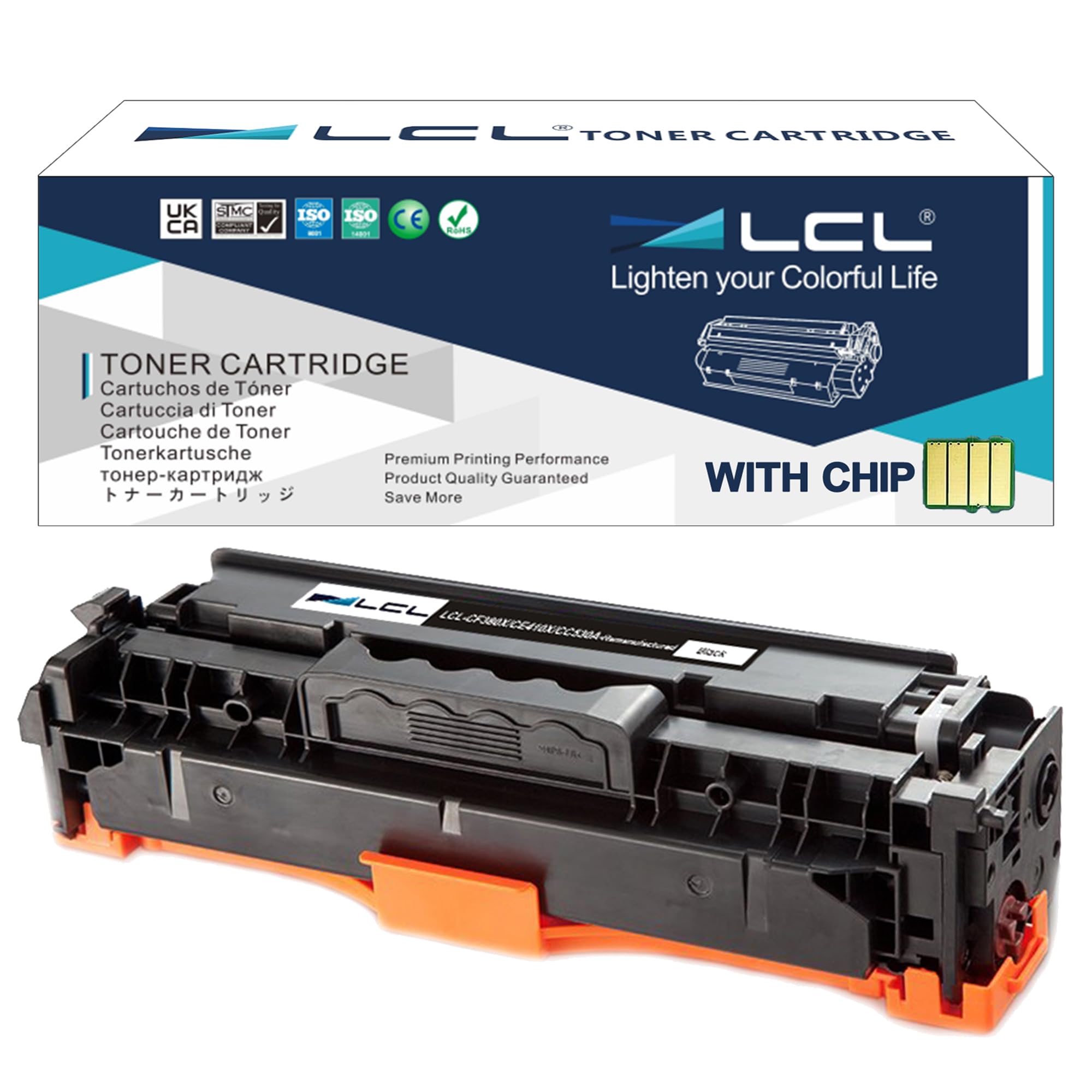 LCL Remanufactured Toner Cartridge 312X CF380X CE410A CE410X CC530A High Yield (1 Black) Replacement for HP Color LaserJet Pro M476dn MFP M476dw Color LaserJet CP2020 CP2025 CM2320