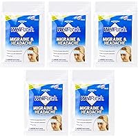 WellPatch Migraine Cooling Headache Pads-4ct (Pack of 5)