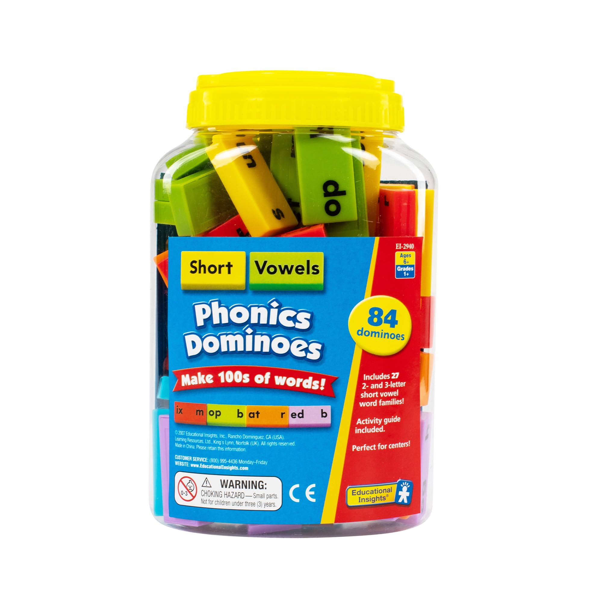 Learning Resources Phonics Dominoes - Short Vowels
