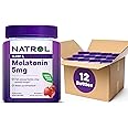 Natrol 5mg Melatonin Gummies, Sleep Support for Adults, Melatonin Supplements for Sleeping, 60 Strawberry-Flavored Gummies, 30 Day Supply (Pack of 12)