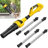ADOTOCAM Cordless Gutter Leaf Blower for DeWalt 20V Battery(Tool Only) | No-Ladder Gutter Cleaner,580 CFM / 180 MPH Brushless Motor,55" Extension Kit,3 Speeds,270&deg; Adjustable Nozzle