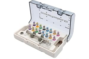 KOUYOT Dental Implant Torque Wrench Kit with Adjustable Torque Ratchet 10-70Ncm Autoclavable High Precision Implant Driver Kit for Dentists Pack of 16 Pcs