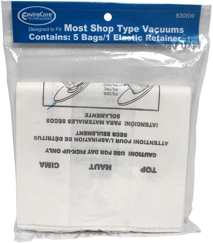 thumbnail image 2 of 6-Pack Wet/Dry Vacuum Bags For EnviroCare Models 90662, 9066200, 610B, 86L Series 2 of 4