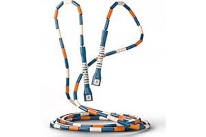 Sportbit Elite Beaded Jump Rope - Adjustable Speed Rope for Fitness, CrossFit, Boxing - Tangle-Free, Lightweight