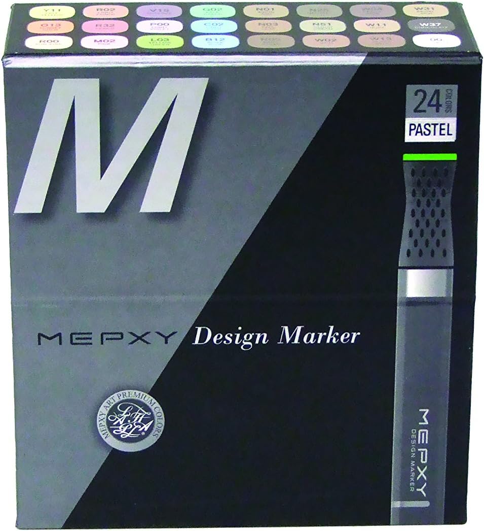 Mepxy Design Marker Set of 24color - Pastel