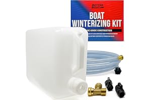 BETTER BOAT Boat Winterizing Kit and RV Winterizing Kit, 5-Gallon Antifreeze Tank with Hose and Adapters, for Marine Engines, Outboard Motors, RVs, Campers, and Winterization Flushing