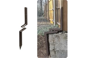 K.D STONEDGE Fence Post Anchor Repair Kit Angle Adjust Concrete Base Avoid Design Wooden Rotten Broken Leaning Posts Support Quick Easy Fix Solution, Pack of 1