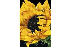 YAKOLECI Latch Hook Kits for Adults, Color Printed DIY Rug Crafts Arts Carpet for Home Decoration Festival Gift 23.6''X15.8'' (Sunflower)