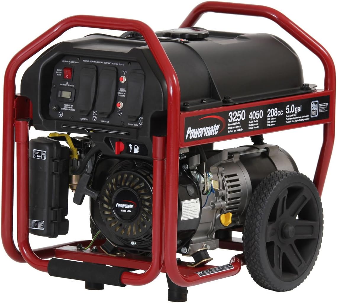 Amazon Com Powermate Pm0123250 3250 Running Watts 4050 Starting Watts Gas Powered Portable Generator Portable Power Generators Garden Outdoor