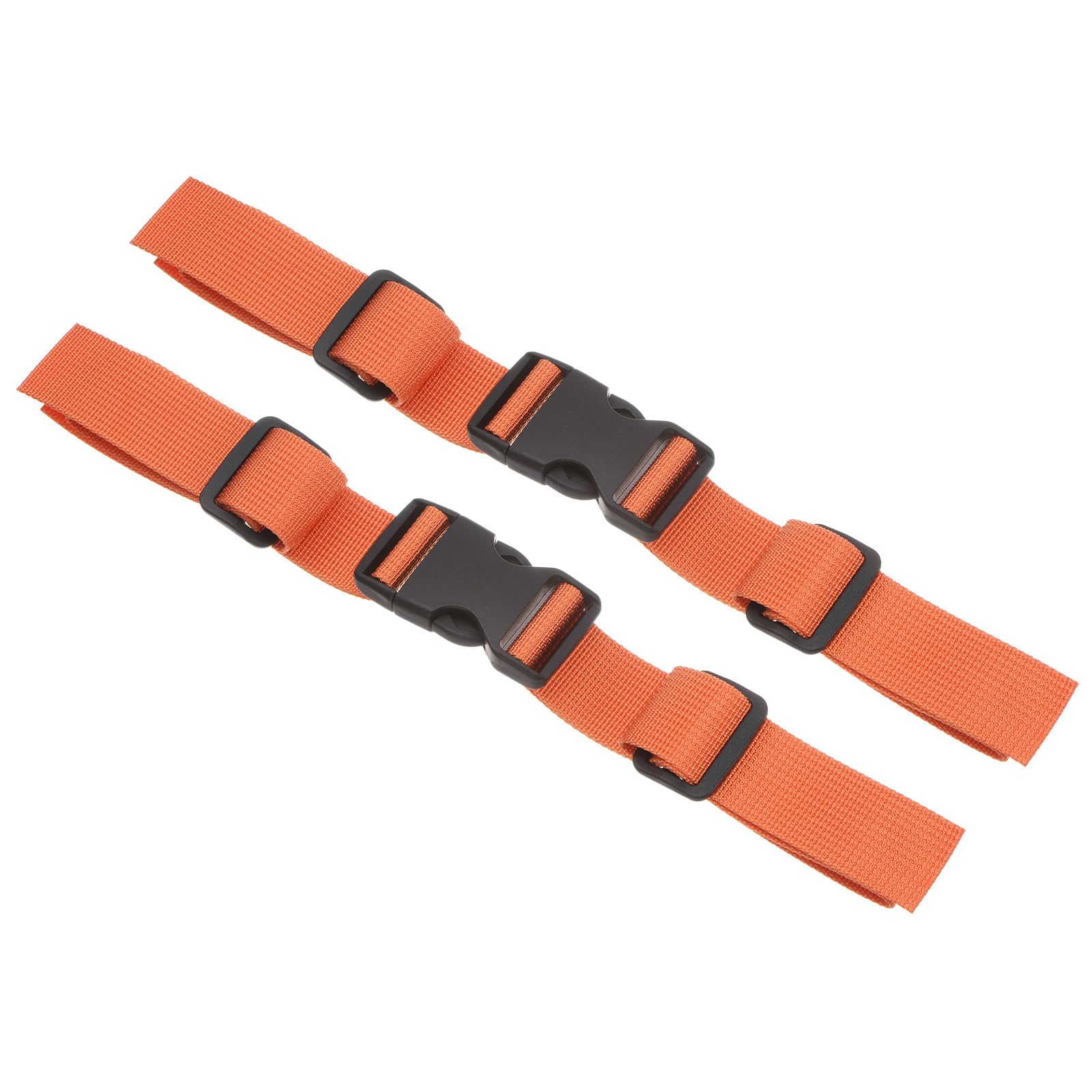 PATIKIL Backpack Chest Strap, 2 Pack Polyester Webbing Adjustable Replacement Strap with Quick-Release Buckle for Bag Outdoor Hiking Cycling, Orange