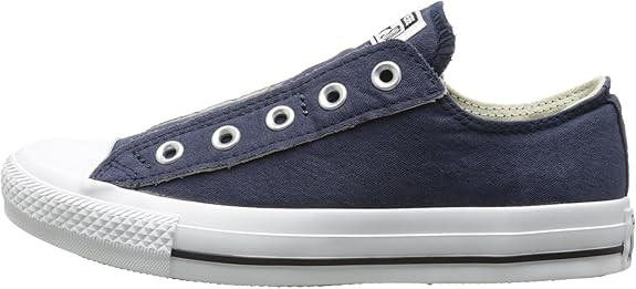navy blue slip on converse