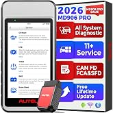 Autel MaxiDiag MD906 PRO 2026, All-Sys OBD2 Diagnostic Scanner, 11 Service | 2026 Lifetime Free Updates, CAN FD, Oil/Brake/EPB/BMS/SAS/Injector, Lite of MK808S MX808S V2.0 of MD808 MD806 MD802, FCA SGW