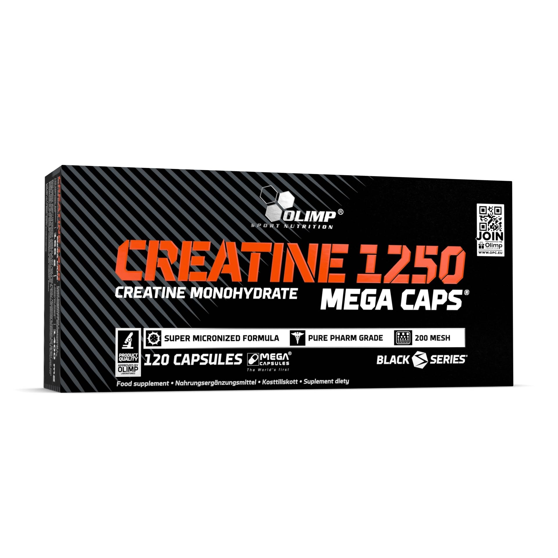 OLIMP SPORT NUTRITION Olimp Labs Creatine 1250 Mega Capsules, 120 Capsules