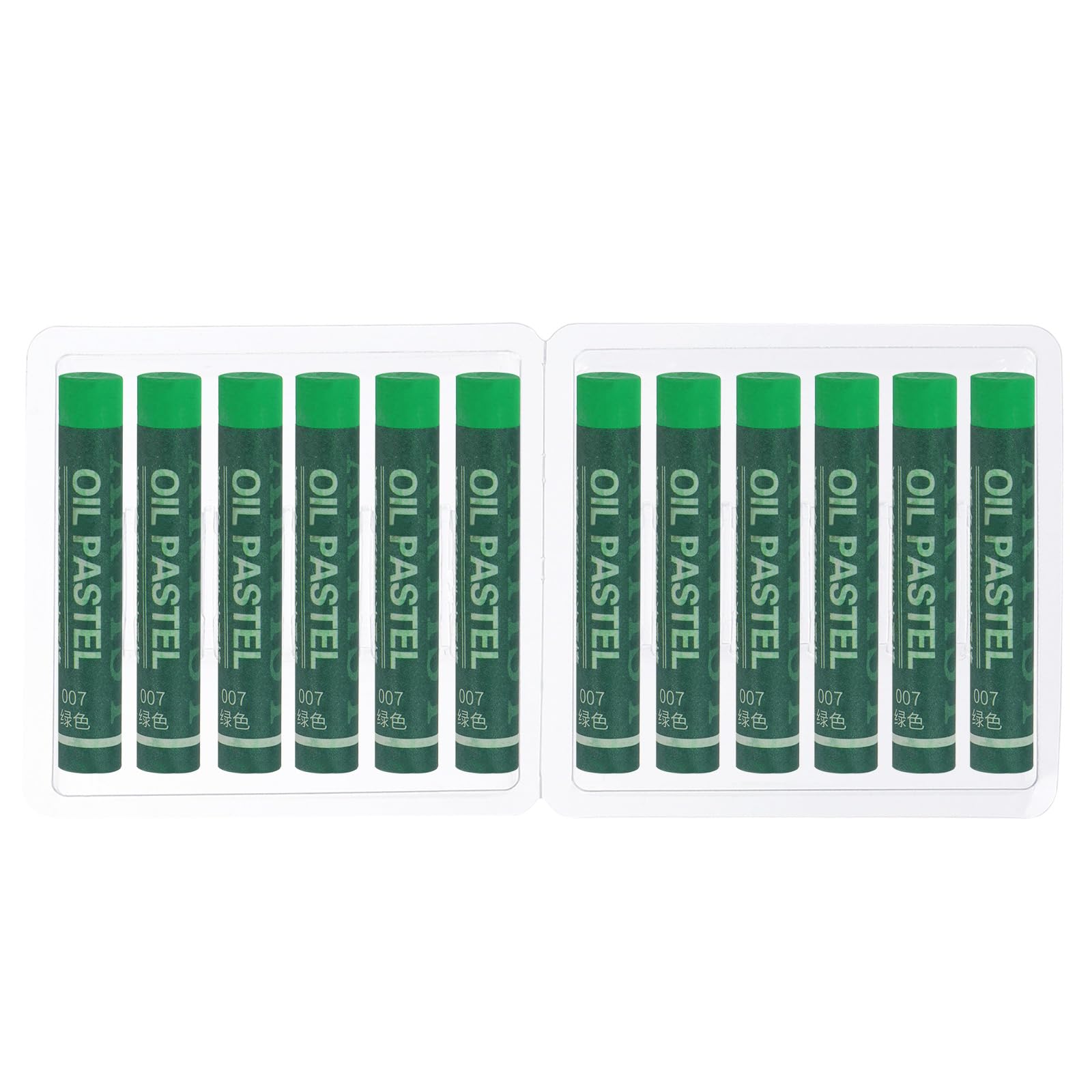 PATIKIL Green Oil Pastels, 12Pcs Soft Oil Crayons Creamy Pastels Stick Art Supplies for Art Painting Drawing Blending Graffiti for Artists Beginner