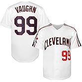 TKJPYWYH Men's Ricky Vaughn 99 Movie Baseball Jersey,90s Hip Hop Clothing Stitched Sports Fan Shirt Jersey Navy Grey White