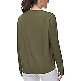 THE GYM PEOPLE Women's Long Sleeve Workout Shirts Back Loose Fit Running Tee Tops with Thumb Hole