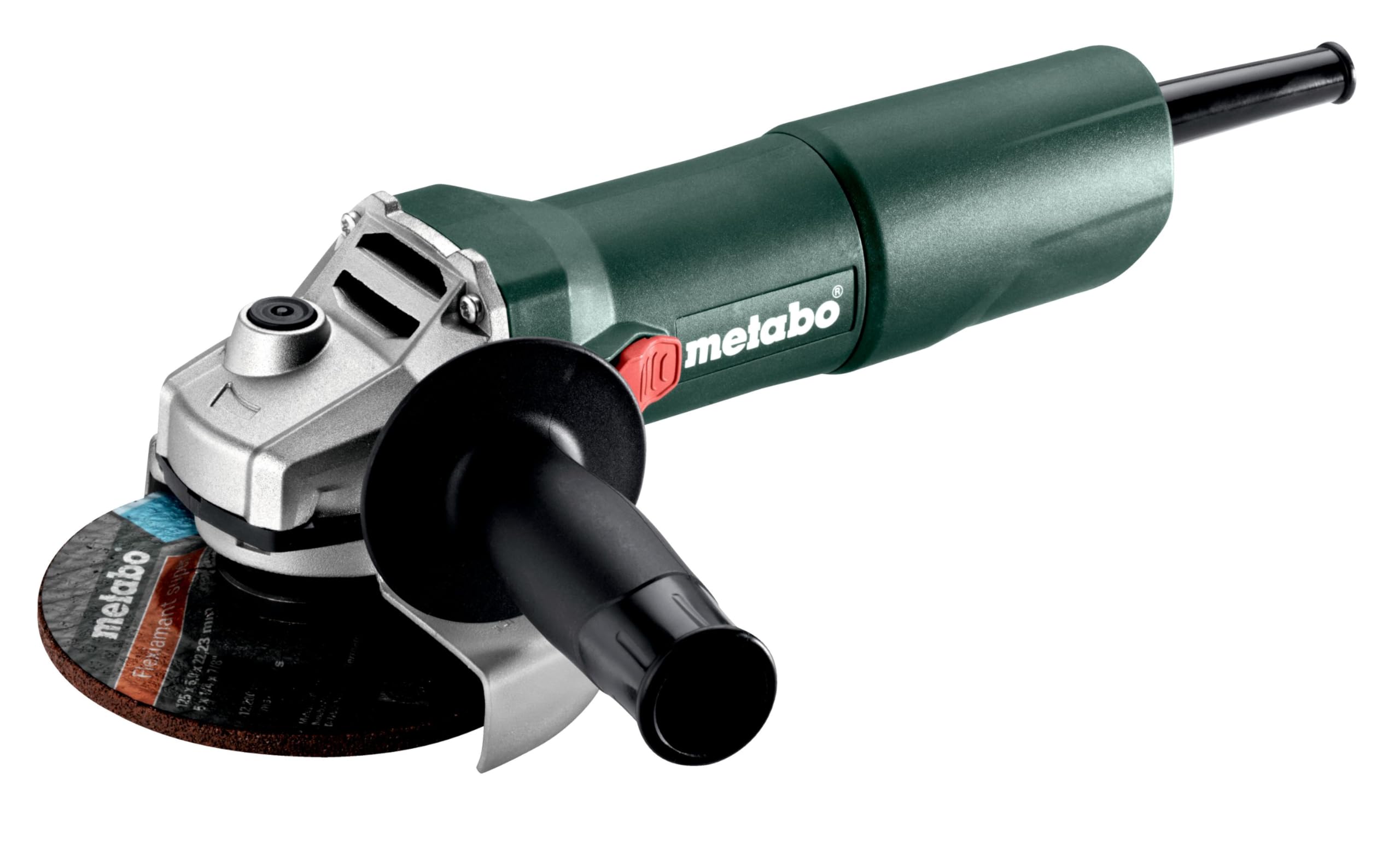 metabo Angle Grinder W 750-125 - 750 W, 125 mm Disc Diameter, 11,500 RPM, 1.9 Nm Torque, Compact and Ergonomic for Grinding, Separation, Milling, Ideal for Workshop and Construction Site, Includes