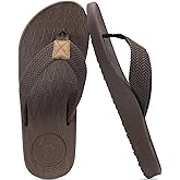 KuaiLu Mens Flip Flops Arch Support Comfortable Summer Beach Thong Sandals Yoga Foam Cushion Slip on Slippers