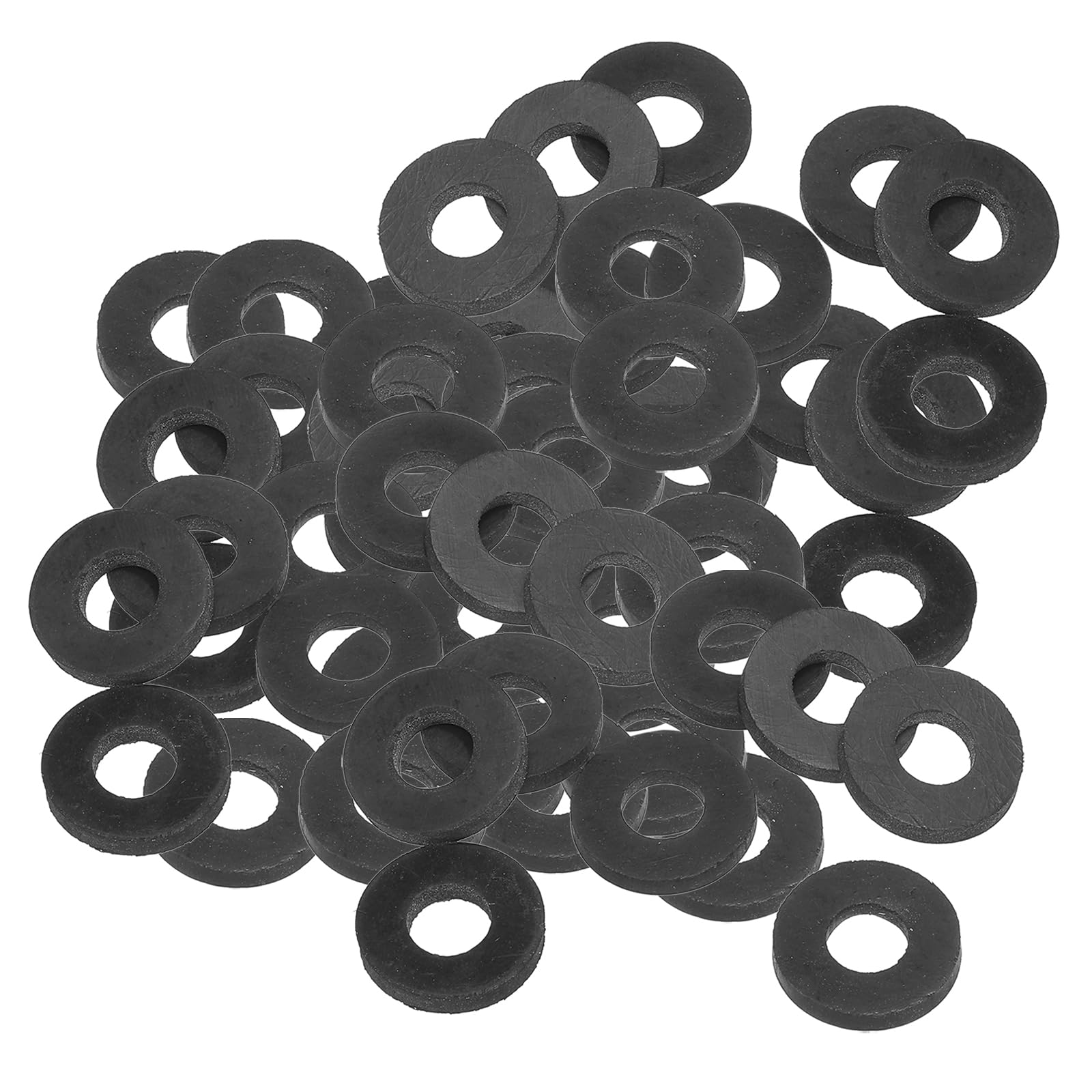 PATIKIL M10 Rubber Flat Washer, 120 Pack 10mm ID 22mm OD 3mm Thick Sealing Spacer Gasket Ring for Faucet Pipe Water Hose Fastener Bolt, Black