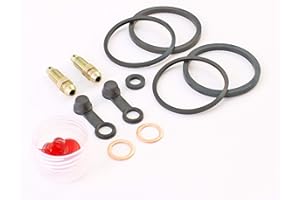 Motorcycle Rear Brake Caliper Rebuild Seal Kit for select Kawasaki & Suzuki models by Brakecrafters BC09T