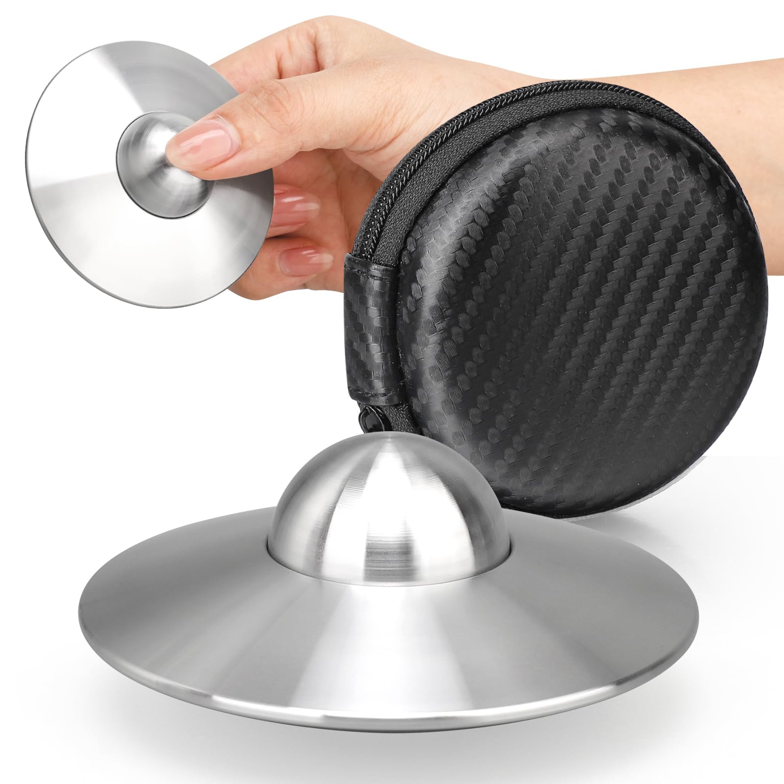 UFO Fidget Spinner Toy for Kids Adults, Cool Metal Spaceship, EDC Desk Gadget for Stress Relief, Holiday Travel Essential, Birthday Stocking Stuffer Party Favor Gift for Office Classroom Boy Men