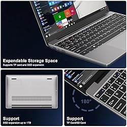 bvate 14" Laptop Win 11 256GB SSD Up to 1TB SSD