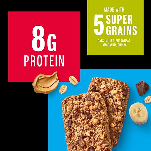 KIND BREAKFAST PROTEIN, PEANUT BUTTER BANANA DARK CHOCOLATE, 8G PROTEIN, HEALTHY SNACKS, GLUTEN FREE, 12CT VALUE PACK