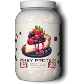 Ekkovision Whey Protein Powder, Berry Cheesecake, 30 Servings | 25 G Whey Protein per Scoop, Low Lactose, High Protein for Active Men &amp; Women, Perfect for Shakes, Smoothies &amp; Recipes