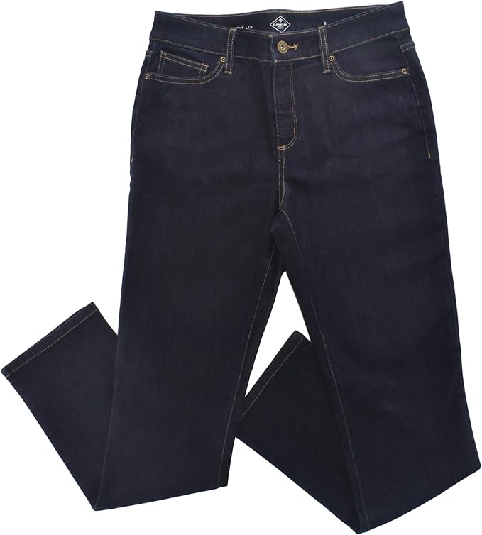 st john's bay back flap pocket bootcut jeans