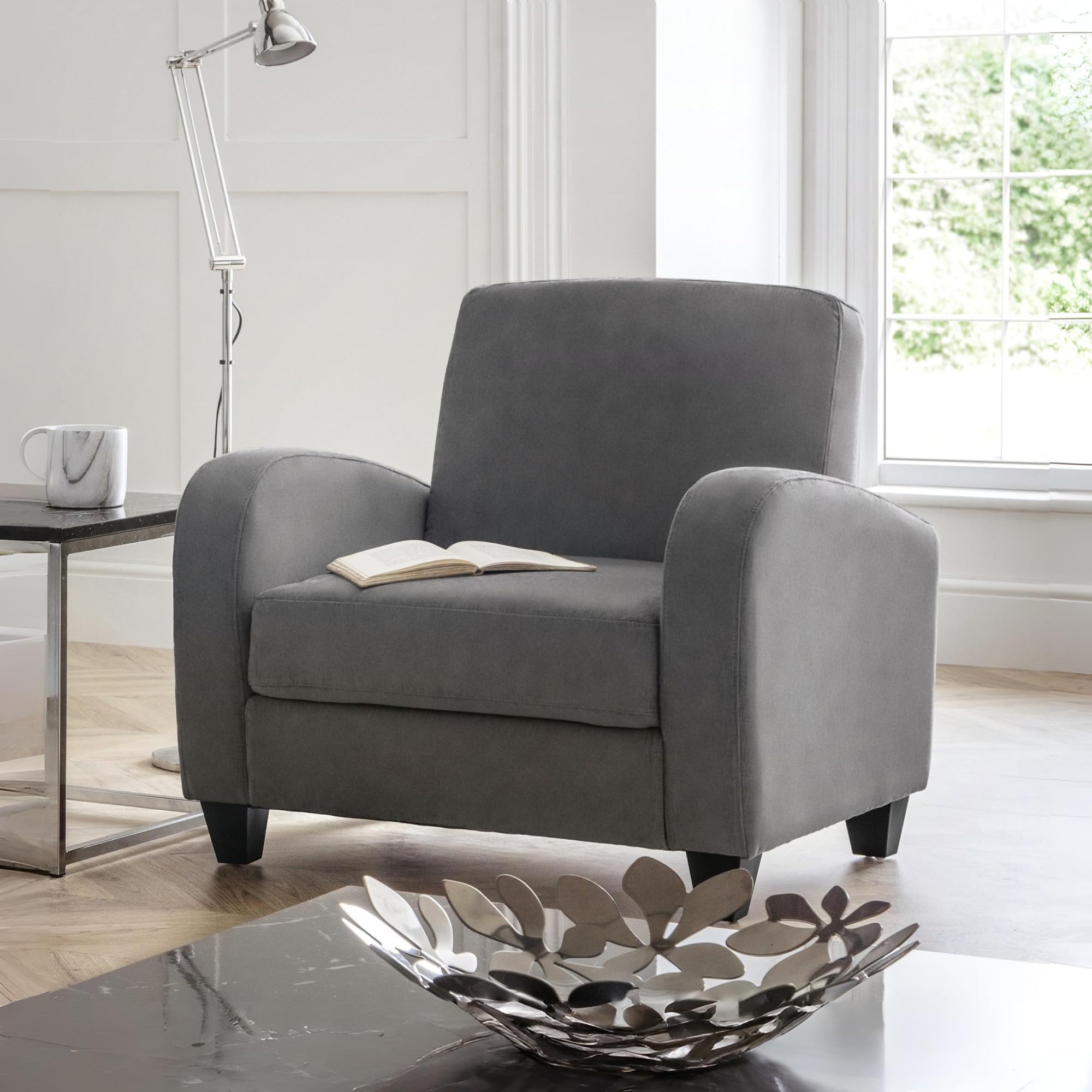 Julian Bowen Vivo Chair - Dusk Grey Arm Chairs