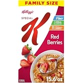 Kellogg's Special K Red Berries Family Size Breakfast Cereal 15.6 oz | Good Source of Fiber, Family Breakfast