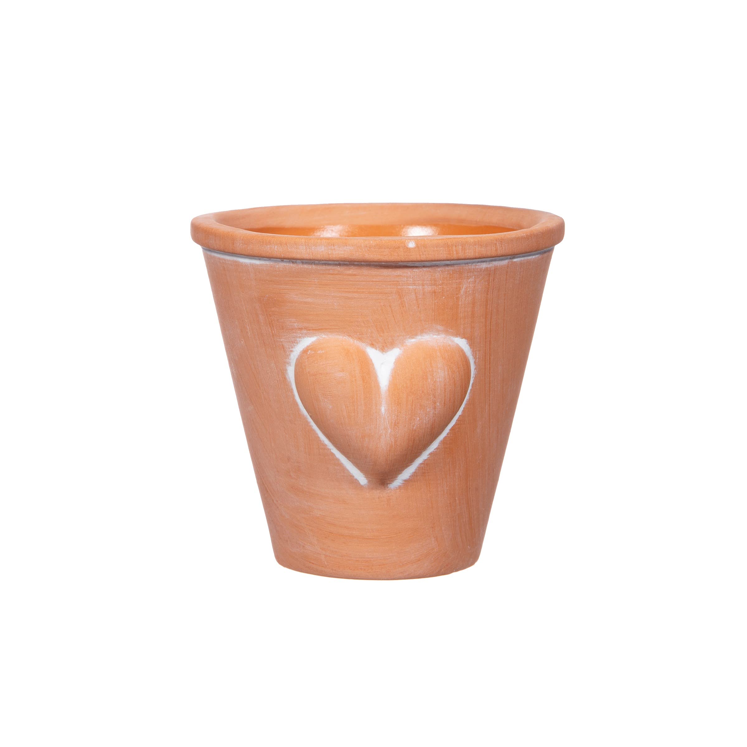 Sass & Belle Mini Terracotta Planter with Heart