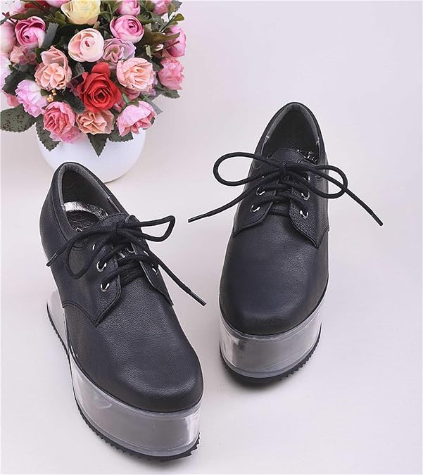 black platform shoes amazon