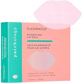 Patchology FlashPatch Overnight Lip Mask Patches for Dry Lips | 5pk | Hydration &amp; Repair Lip Mask for Soft Feel, Plumping &amp; Moisture | Hyaluronic Acid, Peptides &amp; Green Tea