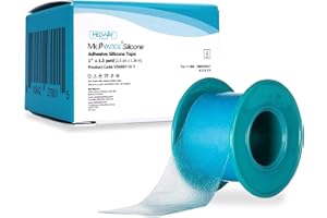 Medvance Soft Silicone Tape with Perforation for Easy Cut Size - 1" Width (1 Pack, 1.5 Yards)