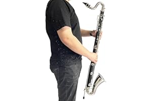 Bass Clarinet Professional Clarinet LOWE Bb Tune Silver Plated Keys ABS