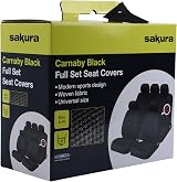 Sakura Carnaby Black SS5397 Car Seat Covers Full Set Universal Fit view 2