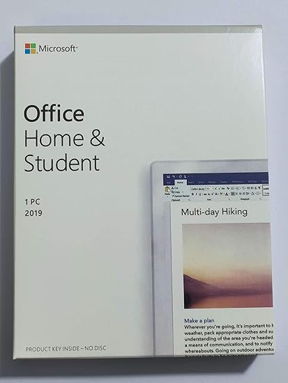 Office Home Student 19 Only Pc Windows New English Lifetime License Amazon Ca Software