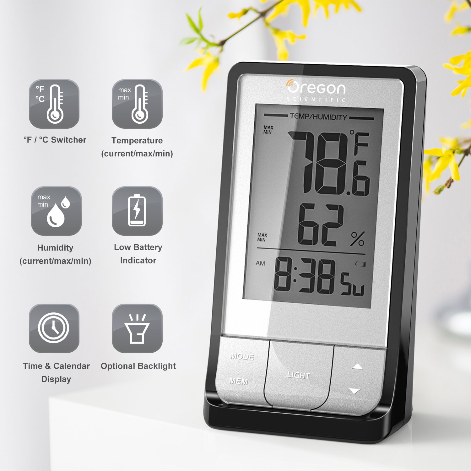 Humidity Monitor Indoor Hygrometer Thermometer Temperature Humidity