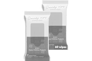 SWANKY WIPES Swanky Stainless Steel Cleaner Wipes - Grime & Grease Remover Kitchen Cleaning Supplies - Clean & Shine, For Stove Top, Refrigerator, Sink, Oven, & Household Appliances - Soft Wipes, 60 Count