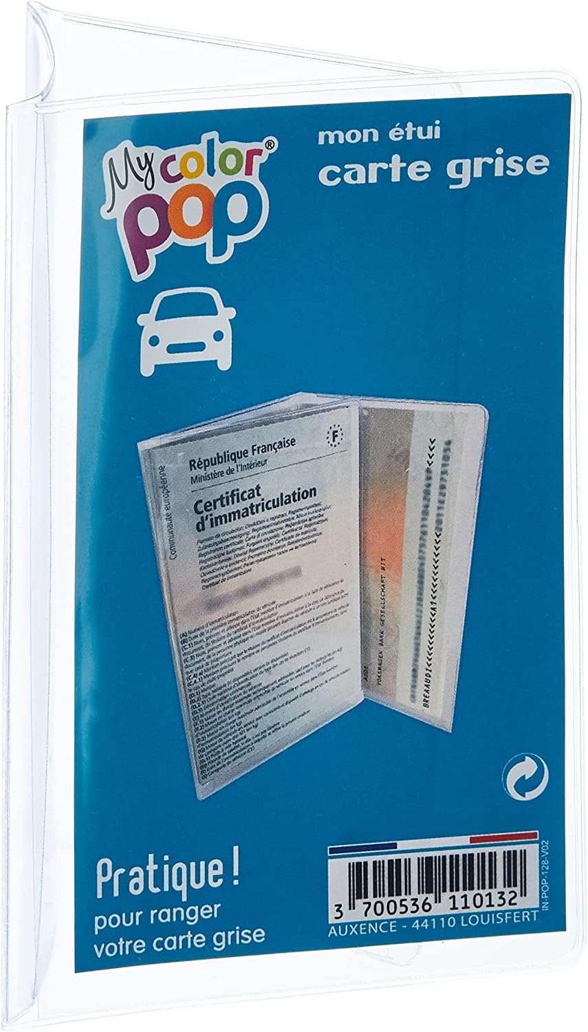 COLOR POP Card Case, Grey, Transparent, Protective Pouch