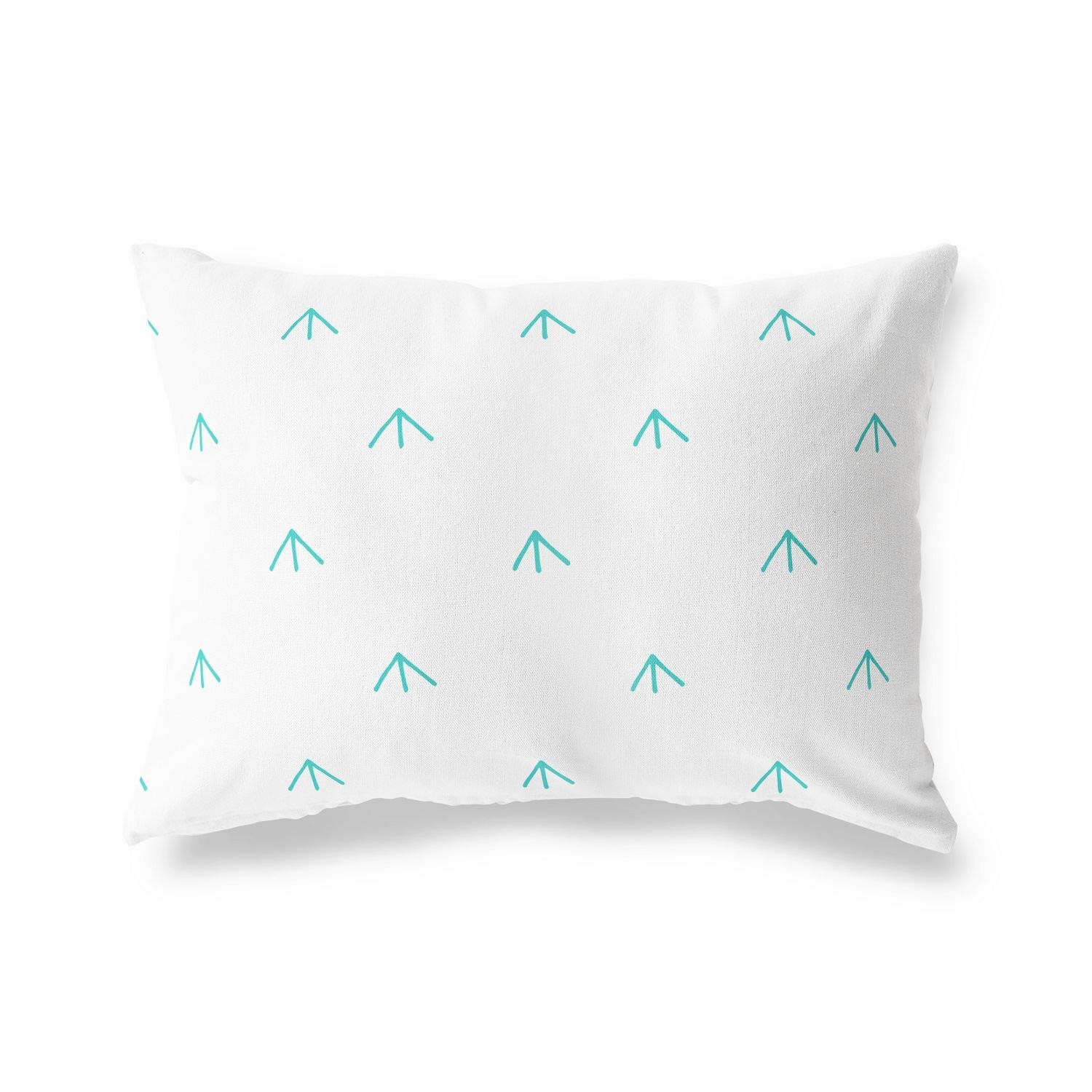 BonaMaison Decorative Cushion Cover, Turquoise-White Throw Pillow Covers, Home Decorative Pillowcases for Livingroom, Sofa, Bedroom, Size: 45X60 Cm - Designed and Manufactured in Turkey