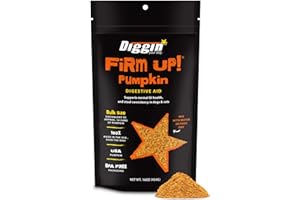 Diggin' Your Dog – Firm Up Pumpkin for Dogs & Cats – Fiber Supplement with Pumpkin & Apple Fiber for Cat & Dog Digestive Support – Made in USA, 16 oz